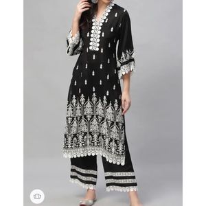 Black Kurta palazzo set